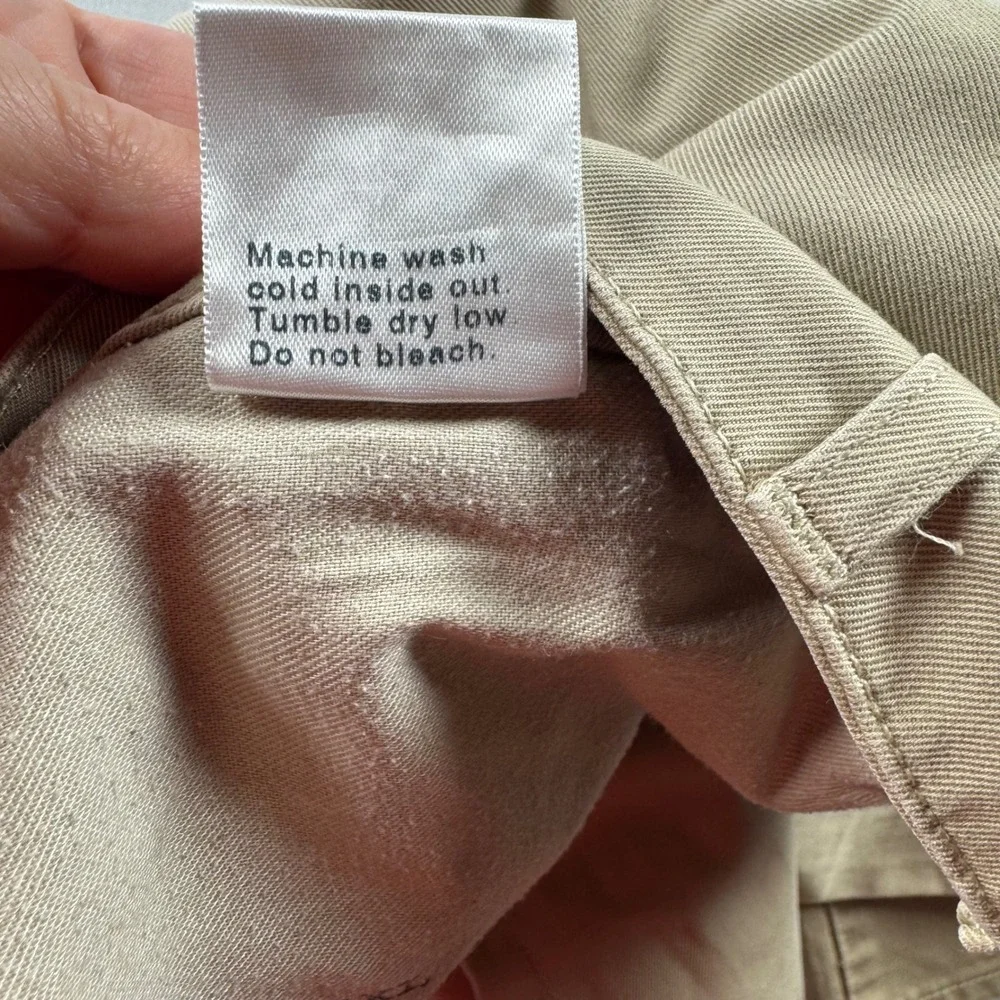 AG Adriano Goldschmied Supply Khaki Straight Leg Essential Stretch Twill Pant 36